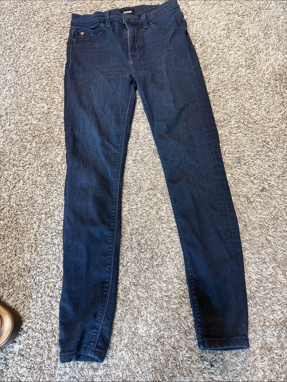 Hudson Jeans Skinny in Deep Indigo Blue